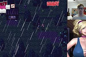 I-I can't stop groping Professor Cherry's huge boobs in this uncensored hentai anime