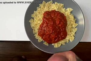 Blonde swallows monster cum load!