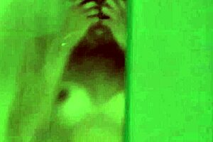 santalatina masturbates in hot shower.