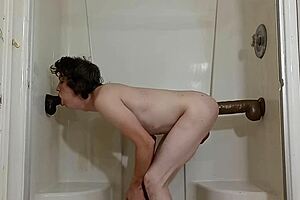 Taking two thick black dildos in my holes 😈