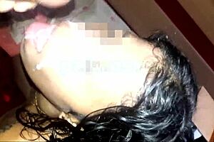 petite shaved tattooed girl with natural tits enjoys college couple fun