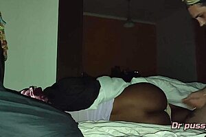 i fucked the african maid and her ass dripped cum so much
