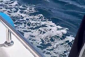 fucked hard on a public yacht, wow!