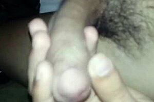 Waiting for someone to suck her during solo masturbation