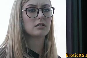 I-I just can't stop rubbing my blonde pussy, babe, it's so intense and hardcore