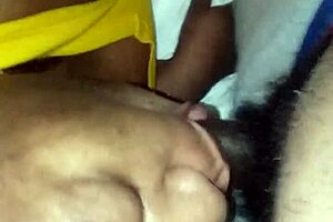 tonya sucking my ebony cock in homemade amateur scene