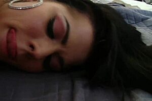 What makes chloe dash moan louder than her shaved pussy getting pounded?