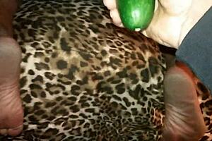 Curly Haired Model Poses Bent Over With Toes