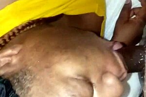 tonya sucking my ebony cock in homemade amateur scene