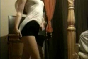 Tori Performs Amateur Striptease With Clothes Ripped Off In Homemade Setting