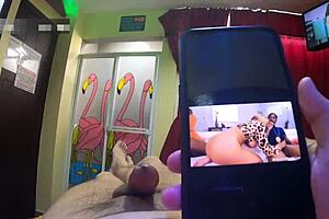 Watch me tease my skinny stepson with his tiny dick!