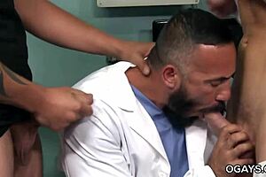 Does the gay doc love that cock?