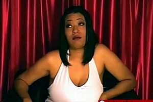 Black domme humiliates small penis with intense femdom control