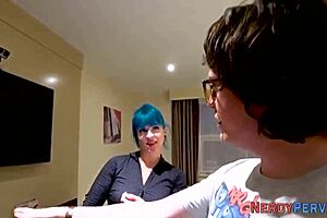 Yorkshire Nerd Observes Busty British Woman in Reality Setting