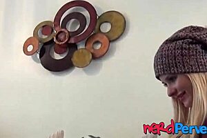 Blonde Babe Sucks Cock with Tremendous Ass