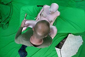 I explore Scarlett Johnson's pussy with a pink morph in intense POV fetish action.