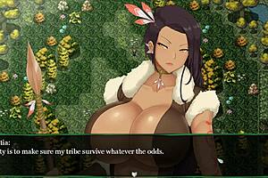 Watch the alraune succubus strip naked in the blue flames of Adalon?