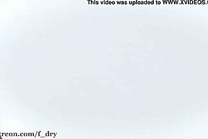 a kawaii girl strikes in a micro bikini by the sea breeze