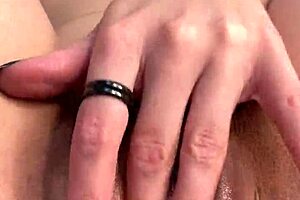 hey, check out this real amateur russian teen masturbating her shaved pussy up close on day 8