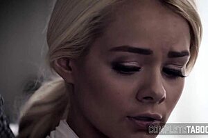 Blonde Teen 18+ Delivers Extreme Blowjob with Taboo Femdom Twist