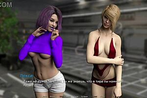 waterworld milf gets strapon double penetration in anime hentai