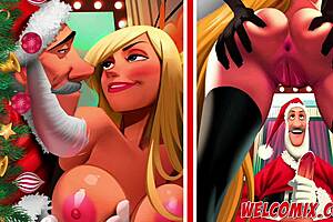 Naughty Christmas Orgy at the Mall Pleasure Mansion