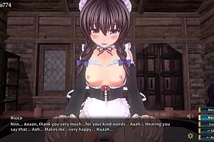 Holy Knight Ricca Maid Blowjob And Cum Sex