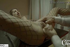 blonde wife megane lopez gets tied up in bondage by a stranger with a monster cock