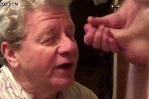 Stewart Neal Bowman sucks another man's cock to intense orgasm at home.