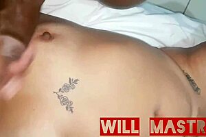 BBW Brazilian Cousin Gives Relaxing Massage, Then Sucks Cock