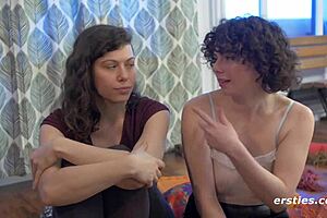 Amateur Lesbians Explore Light Bondage