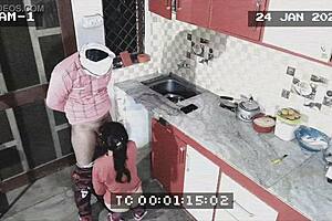 owner says, 'maid, suck it in the kitchen while we get caught'