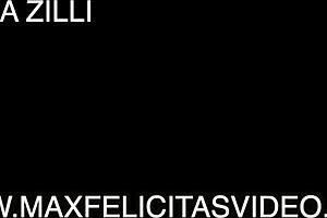 Diana Zilli bent over in doggystyle with Max Felicitas cumshot