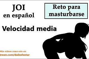 Can you jerk off to the end with spanish voice?