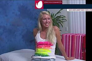 Young blonde gets anal and blowjob on desk