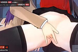 Yuri Erotic Anime: Rin And Sakura's Intimate Lesbian Kisses With Asmr Sounds, Headphones Recommended