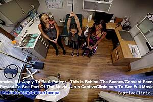 Asia perez and mina undergo humiliating cavity search by doctor in hospital.