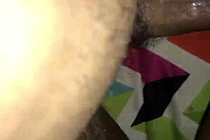 Latina amateur strokes big black cock hard!