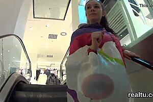 Hey, check this Czech nympho seduced at the supermarket for POV action