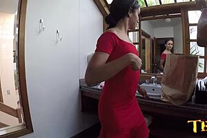 Alice lemes devours ed junior's monster cock orally