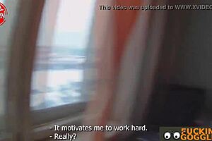 redhead barbara enjoys gentle office encounter