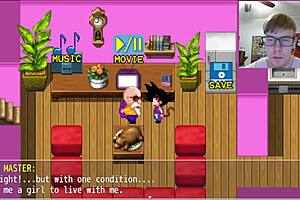 Master Roshi's behind the scenes monster maledom actions in Dragon Ball Kame Paradise