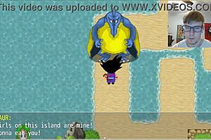 Master Roshi's behind the scenes monster maledom actions in Dragon Ball Kame Paradise