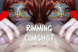 Green Eyes Slut Rims Cum On Pretty Face