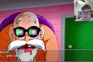 Master Roshi's behind the scenes monster maledom actions in Dragon Ball Kame Paradise