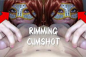 Green Eyes Slut Rims Cum On Pretty Face