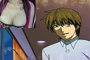 The unsatisfied futanari student seduces and fucks her dumb neighbor in hentai futago no haha seihonnou chapter 2