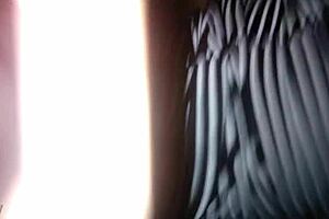 Tell me, how does my girlfriend feel in that striped dress from the side?