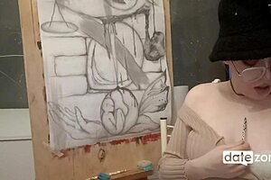 hey, look at these amateurs with oiled tits getting all erotic and topless