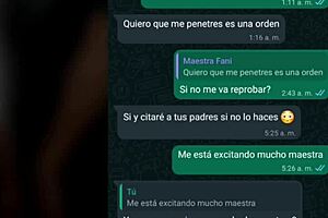 Whatsapp chat with teacher turns hot at night.